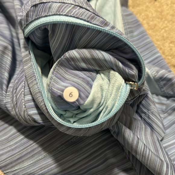 Lululemon Run: Make A Break Jacket Twisted Stripe Caspian Blue / Caspian Blue-6 - Picture 13 of 14